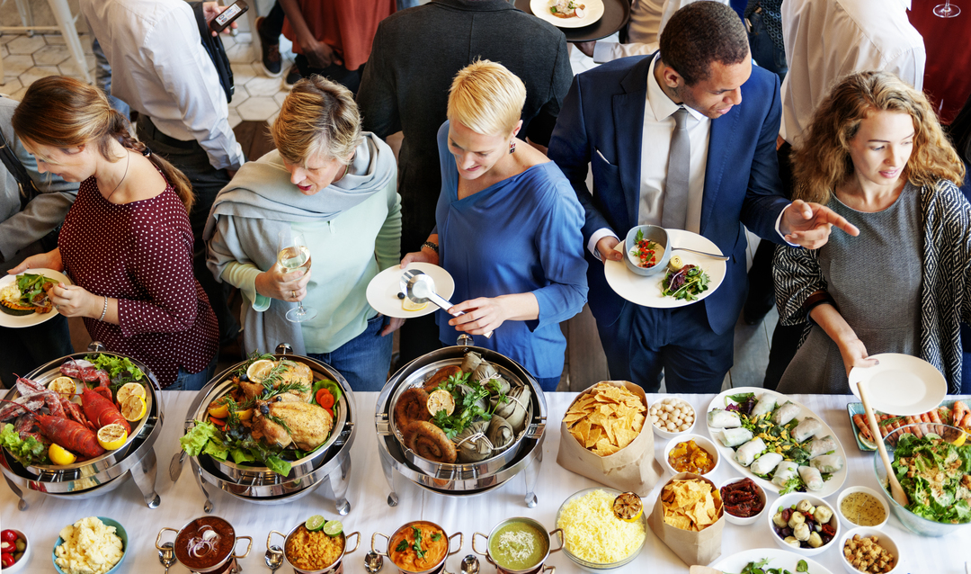 buffet op netwerkevent